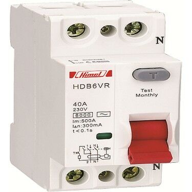 HİMEL 2X40A 300MA KAÇAK AKIM KORUMA RÖLESİ