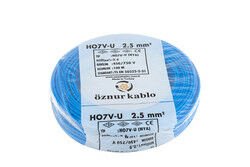 2.5 NYA KABLO 100 MT. MAVİ