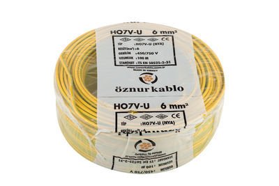 6 MM. NYA KABLO 100 MT. SARIYEŞİL