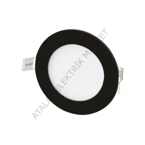 CATA 6 W LED PANEL CT-5125 SİYAH KASA