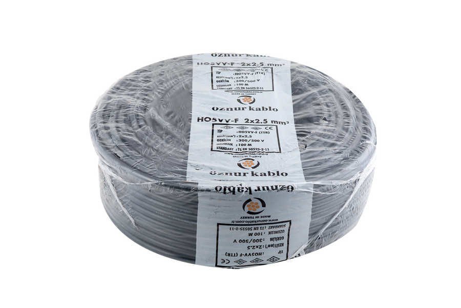 2x2.5 TTR ÖZNUR KABLO 100 MT. SİYAH