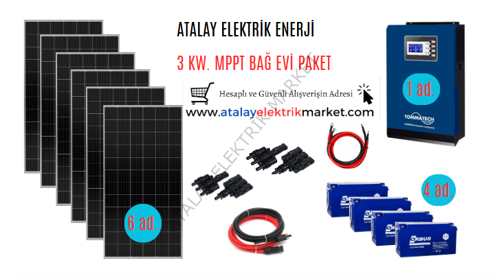 3 KW BAĞ EVİ PAKETİ