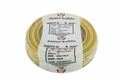 4 MM. NYA KABLO 100 MT. SARIYEŞİL