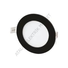 CATA 6 W LED PANEL CT-5125 SİYAH KASA