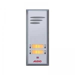 Audio 004849 E04 4lü Basic Serisi Çift Butonlu Zil Paneli