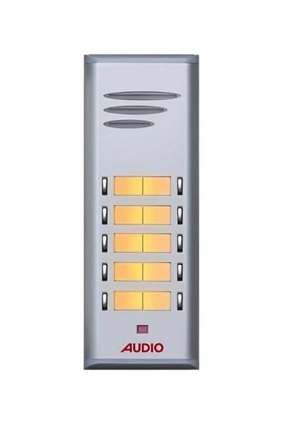 Audio 004849 E10 10lu Basic Serisi Çift Butonlu Zil Paneli