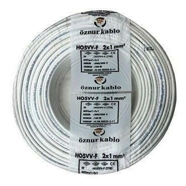 2x1 TTR ÖZNUR KABLO 100 MT. BEYAZ