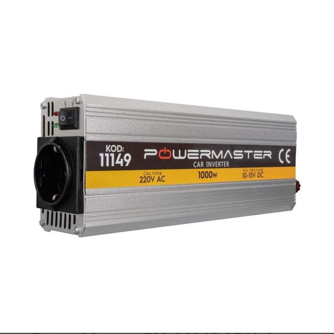 PowerMaster PM-11149 12 Volt - 1000 Watt Modifiye Sinüs İnverter