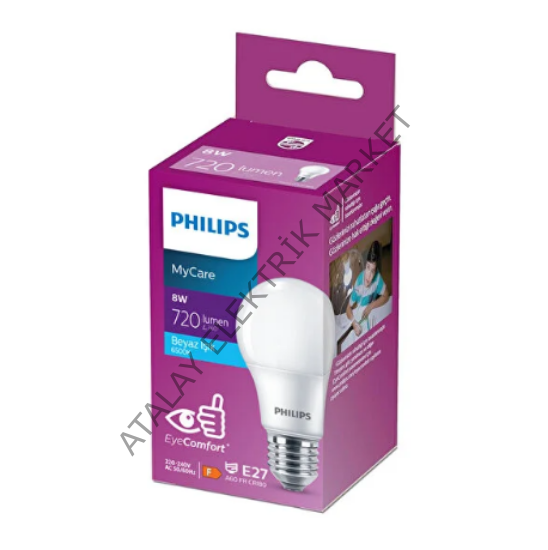 Philips 8W Led Ampül (Günışığı)