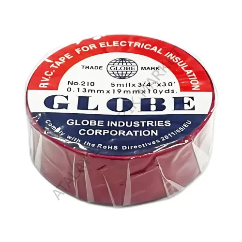 Globe 19mm İzole Bant Kırmızı