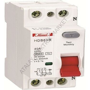 HİMEL 2X40A 30 mA KAÇAK AKIM KORUMA RÖLESİ