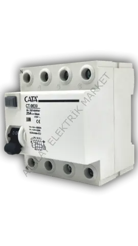 CATA 4X40A. 30mA 6kA KAÇAK AKIM KORUMA RÖLESİ CT-9642
