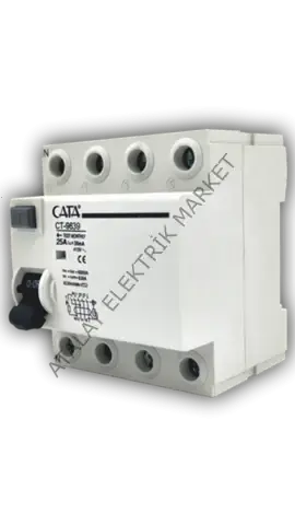CATA 4X40A. 300mA 6kA KAÇAK AKIM KORUMA RÖLESİ CT-9643
