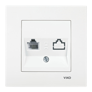 VİKO KARRE MERİDİAN TEKLİ NUMERİS BEYAZ