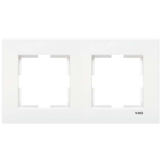 Viko Karre İkili Yatay Çerçeve Beyaz