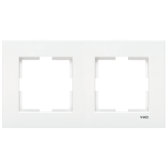 Viko Karre İkili Yatay Çerçeve Beyaz