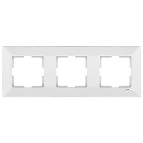 Viko Meridian Üçlü Çerçeve Beyaz